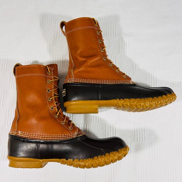 Bean Mens 9 Maine Hunting Boots 10" Leather Upper L.L. Bean - Picture 6 of 12